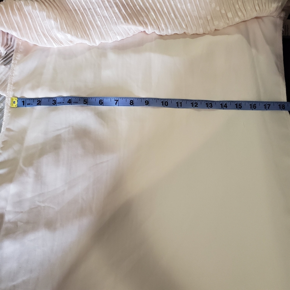 Nanette Lepore Blush Pink Sparkle Chiffon Midi-Length Cocktail Dress NWT - Picture 14 of 15